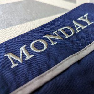 Bonobos 33 Waist Slim Straight Khaki Slacks Pants Monday Navy Blue